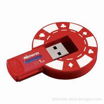 USB Memory Disk, Poker Chip USB Flash Stick for Promotional Gifts